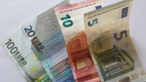 Foto mit Geldscheinen